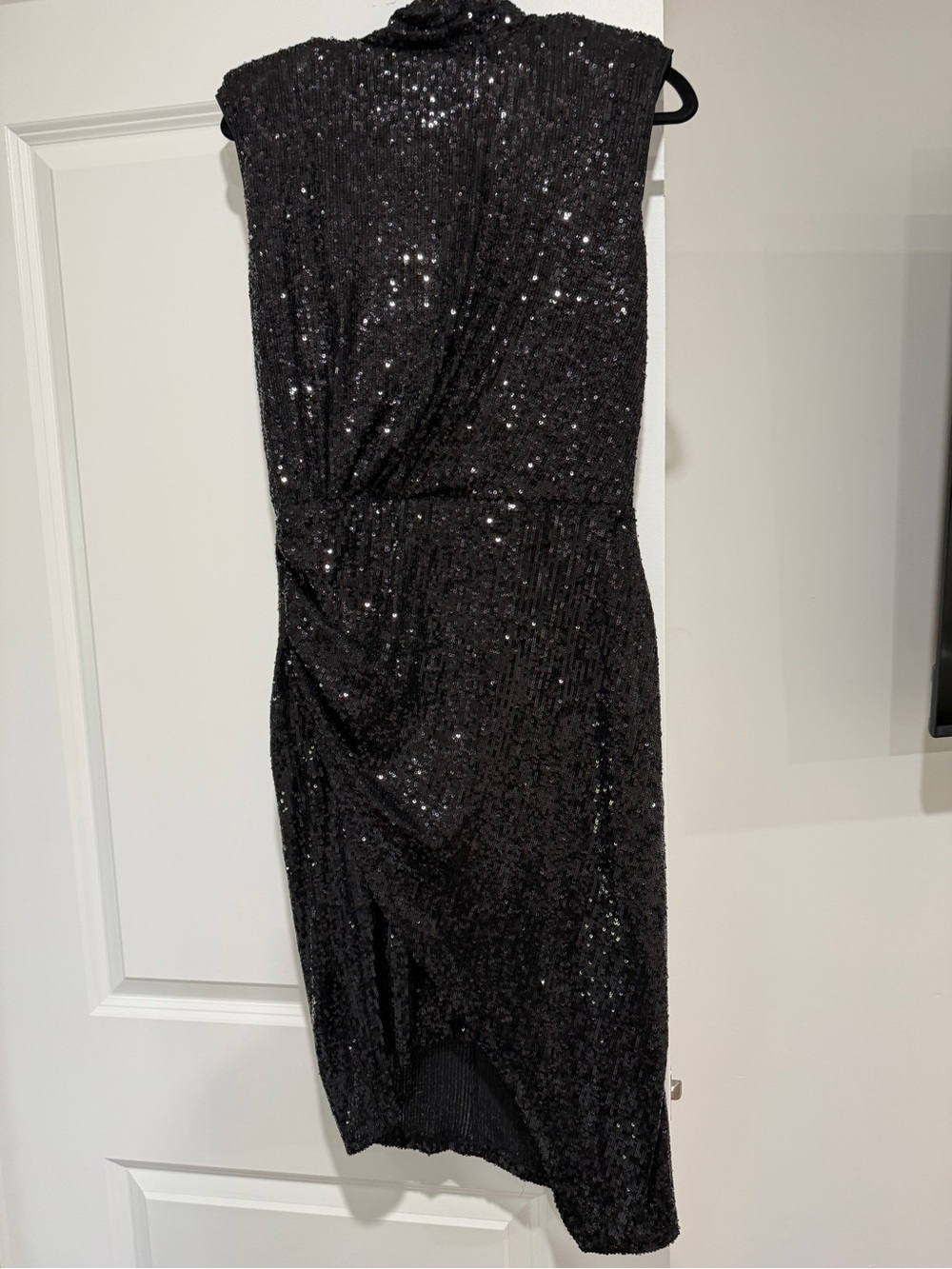 Express Black Sequin Mini Dress